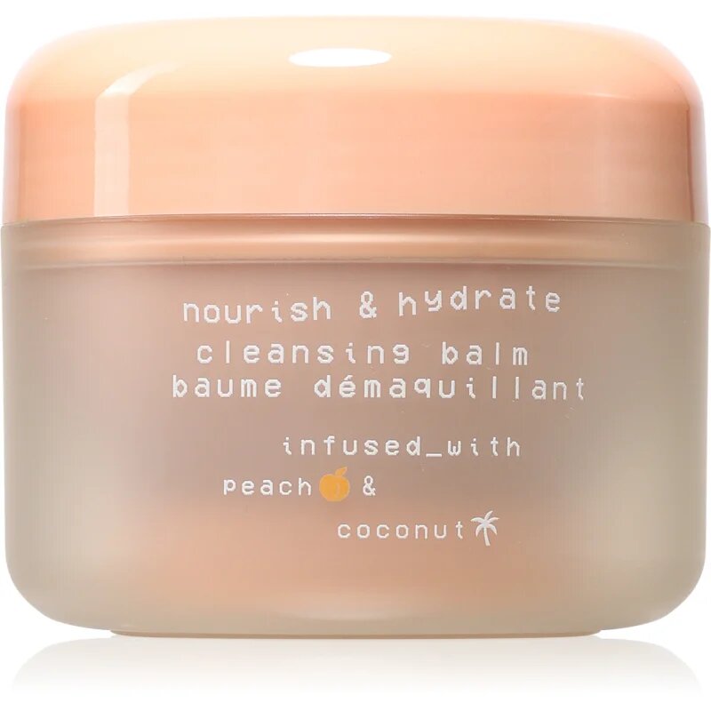 Glow Hub Nourish & Hydrate lapte de curatare hidratant si hranitor cu extract de piersica 100 g
