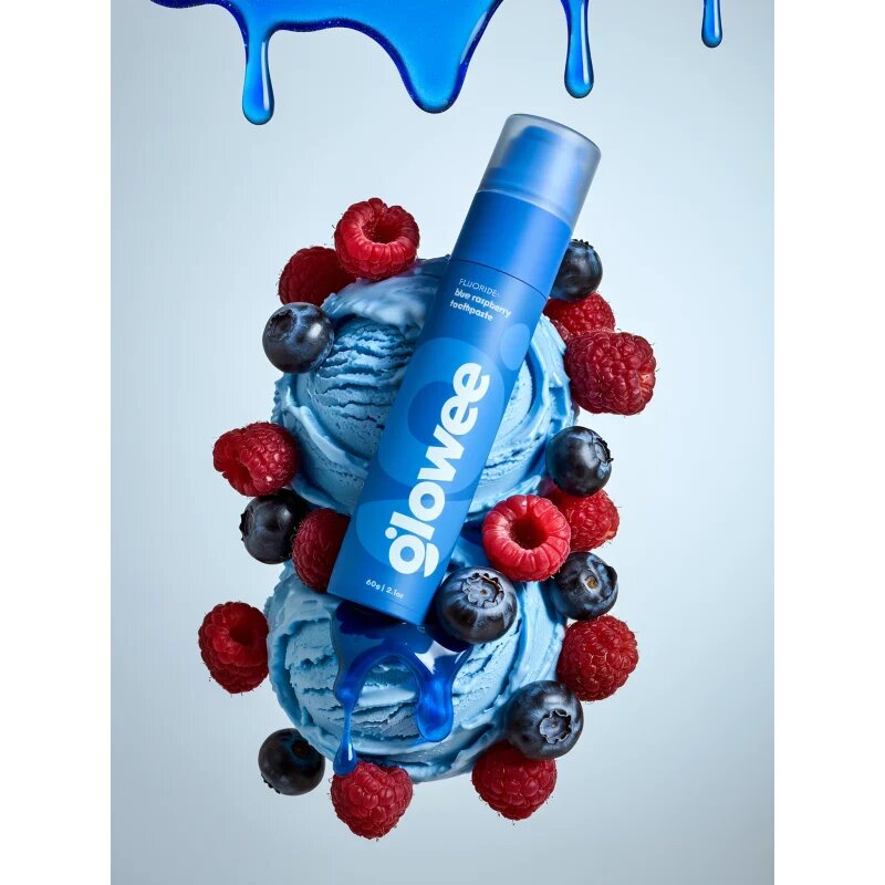 Glowee Blue Raspberry pasta de dinti pentru albire Blue Raspberry 60 g