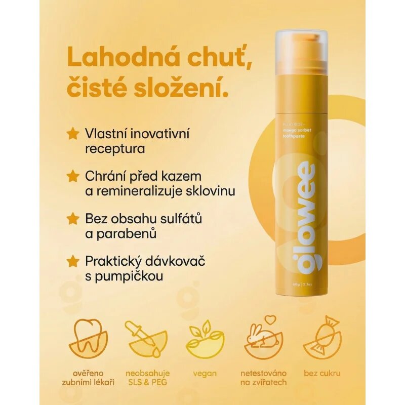 Glowee Mango pasta de dinti pentru albire Mango 60 g