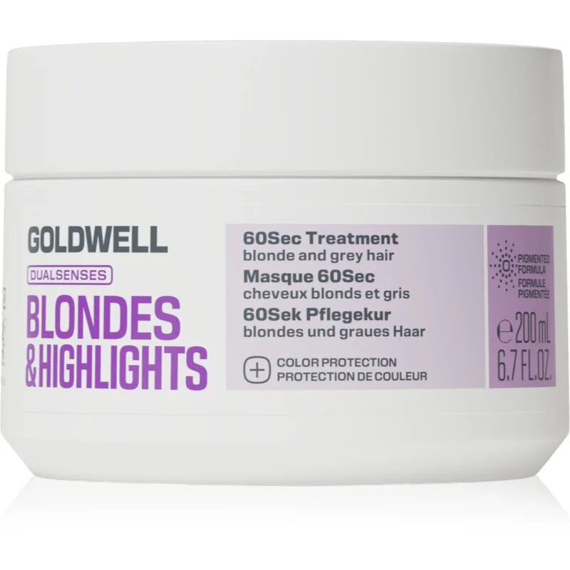 Goldwell Dualsenses Blondes & Highlights 60Sec Treatment tratament intens regenerativ pentru parul blond cu suvite 200 ml