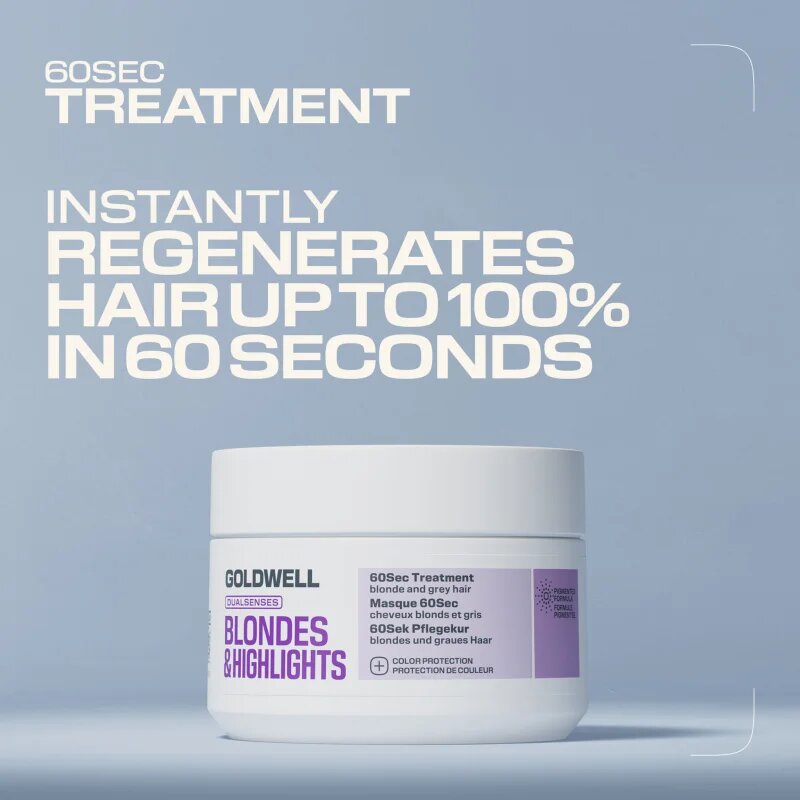 Goldwell Dualsenses Blondes & Highlights 60Sec Treatment tratament intens regenerativ pentru parul blond cu suvite 200 ml