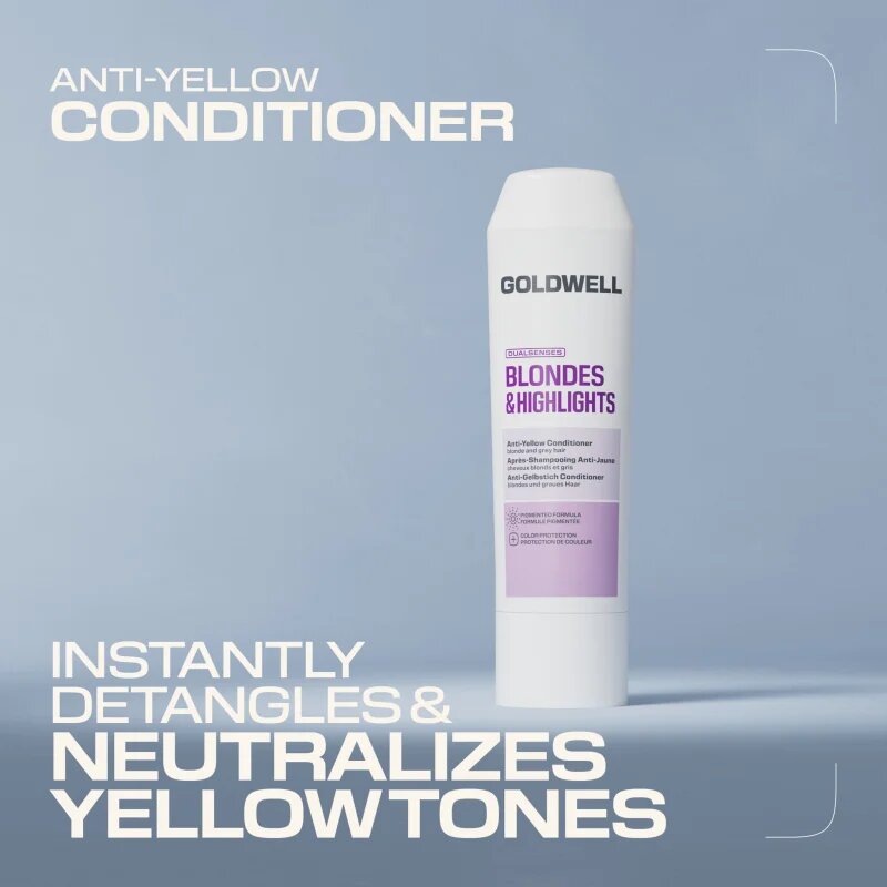 Goldwell Dualsenses Blondes & Highlights Anti-Yellow Conditioner balsam neutralizeaza tonurile de galben 200 ml