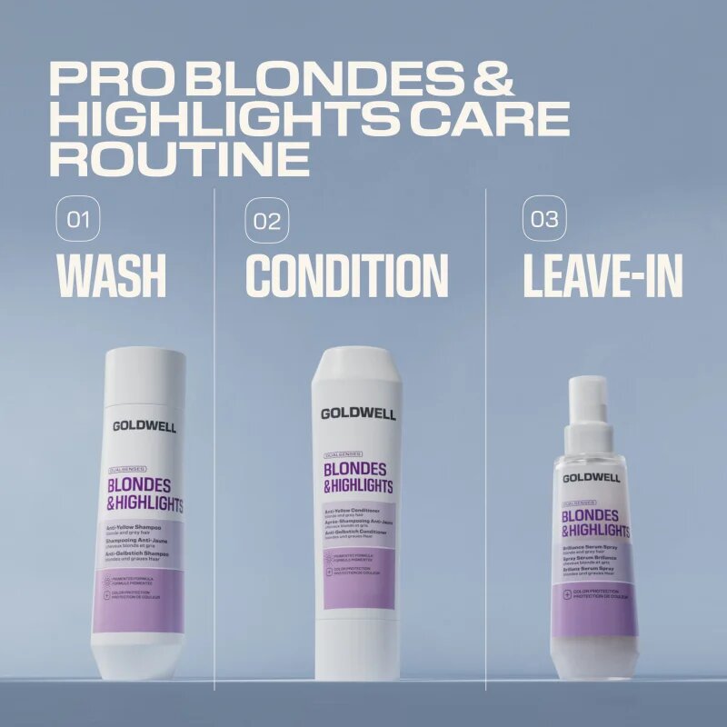 Goldwell Dualsenses Blondes & Highlights Anti-Yellow Conditioner balsam neutralizeaza tonurile de galben 200 ml