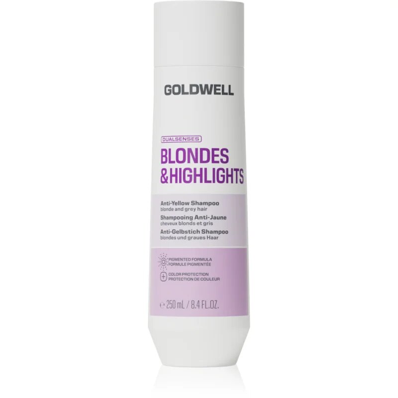 Goldwell Dualsenses Blondes & Highlights Anti-Yellow Shampoo șampon neutralizeaza tonurile de galben 250 ml