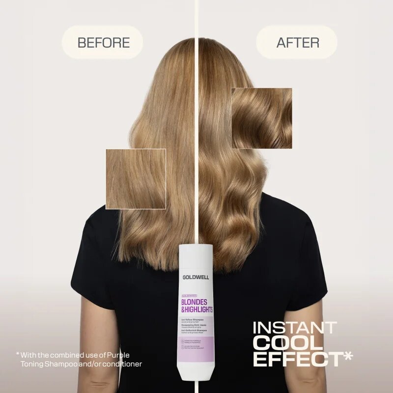 Goldwell Dualsenses Blondes & Highlights Anti-Yellow Shampoo șampon neutralizeaza tonurile de galben 250 ml