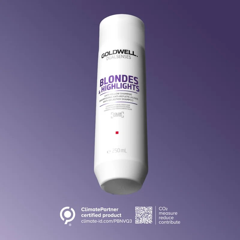 Goldwell Dualsenses Blondes & Highlights șampon pentru păr blond neutralizeaza tonurile de galben 250 ml