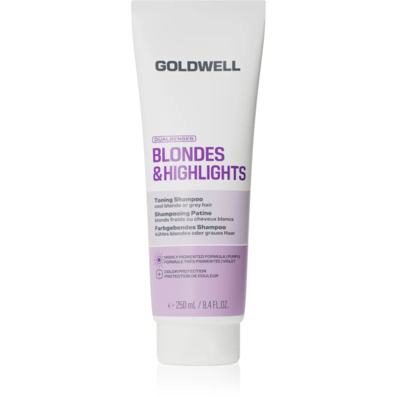 Goldwell Dualsenses Blondes & Highlights Toning Shampoo sampon tonifiant cu violete 250 ml