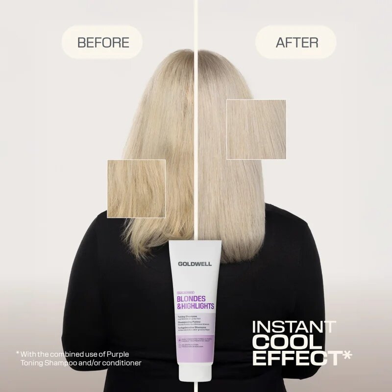Goldwell Dualsenses Blondes & Highlights Toning Shampoo sampon tonifiant cu violete 250 ml