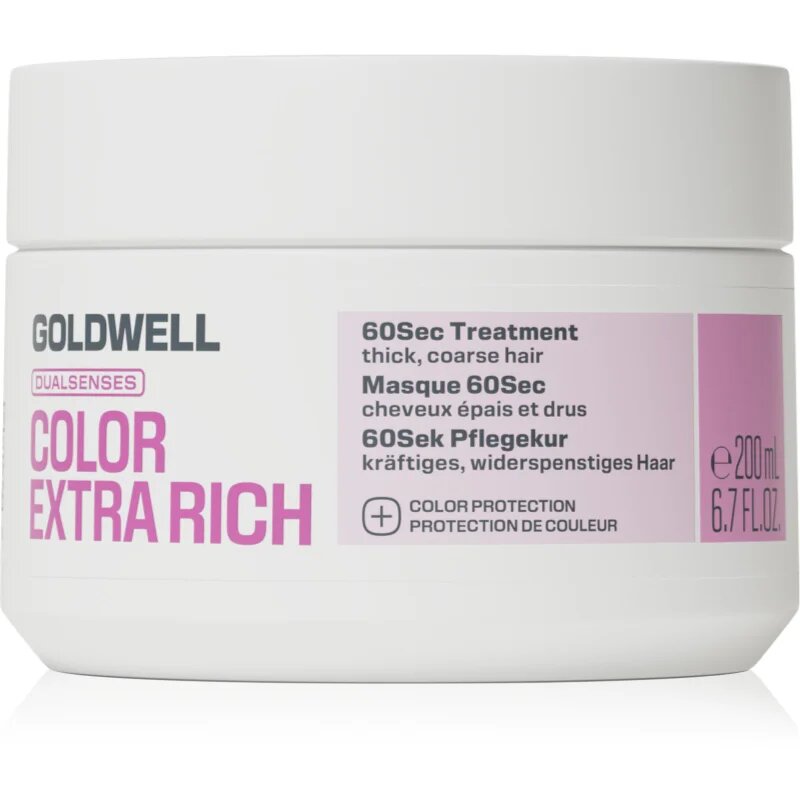 Goldwell Dualsenses Color Extra Rich 60Sec Treatment tratament regenerator pentru o culoare stralucitoare 200 ml
