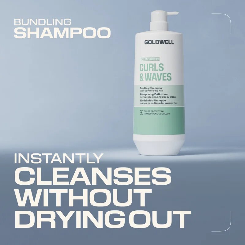 Goldwell Dualsenses Curls & Waves Bundling Shampoo șampon pentru par ondulat si cret 1000 ml