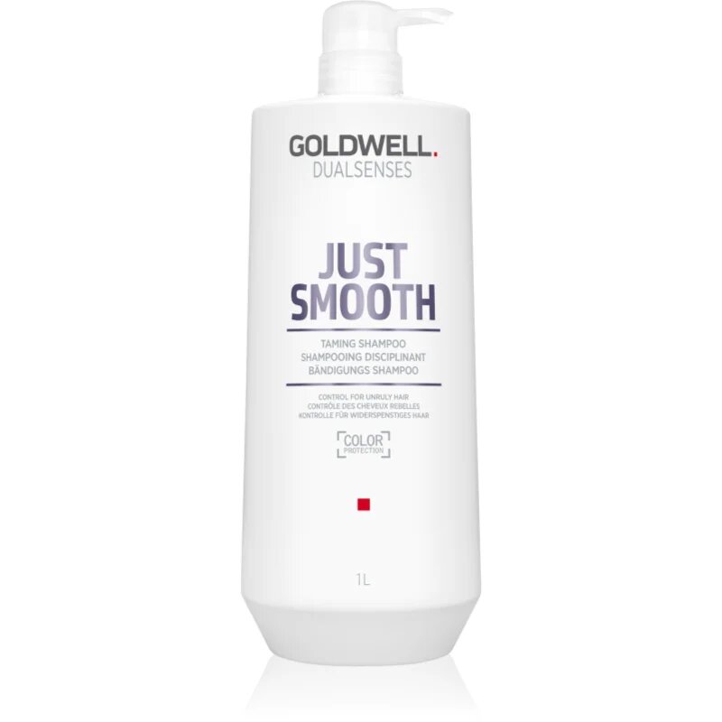 Goldwell Dualsenses Just Smooth sampon pentru indreptarea parului pentru par indisciplinat 1000 ml