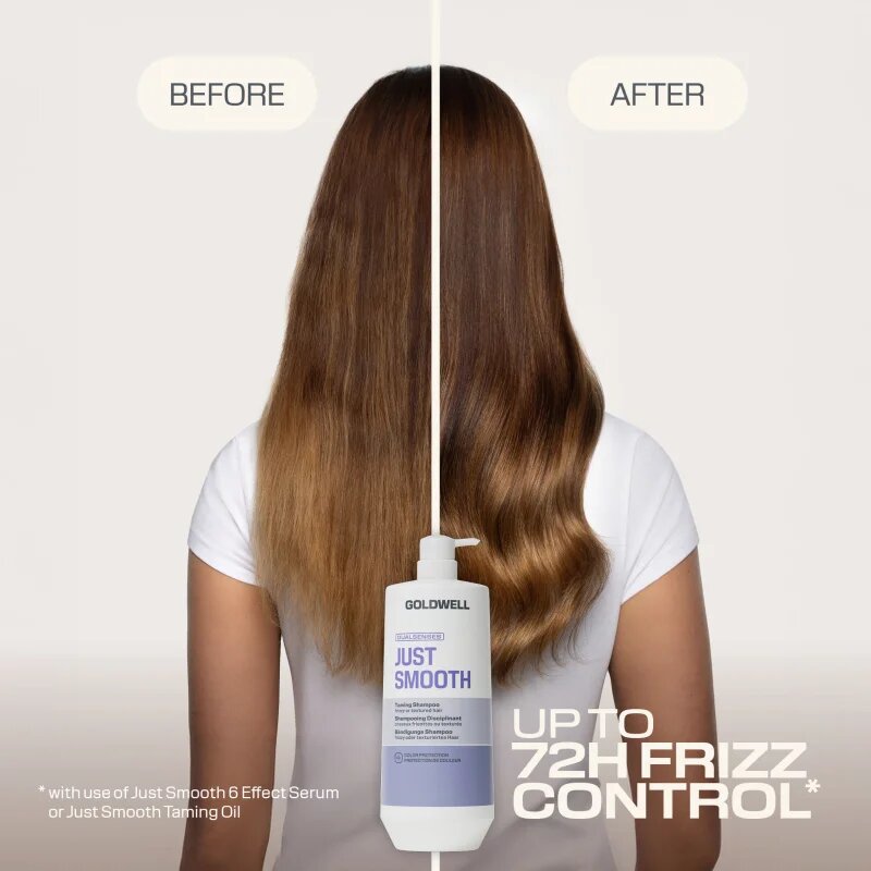 Goldwell Dualsenses Just Smooth Taming Shampoo sampon pentru indreptarea parului 1000 ml