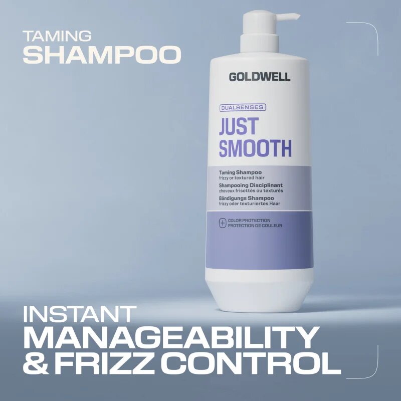 Goldwell Dualsenses Just Smooth Taming Shampoo sampon pentru indreptarea parului 1000 ml