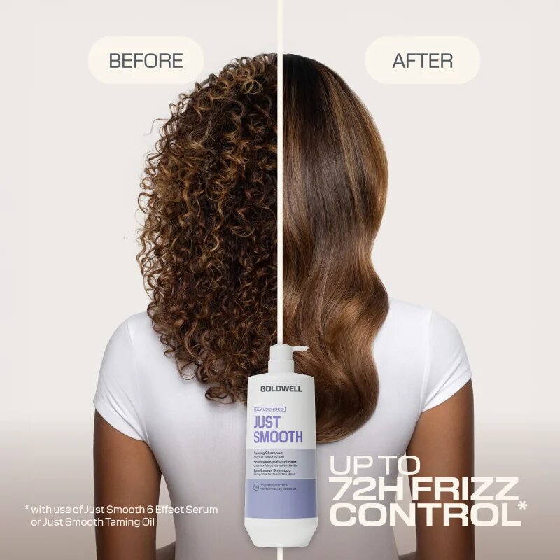 Goldwell Dualsenses Just Smooth Taming Shampoo sampon pentru indreptarea parului 1000 ml