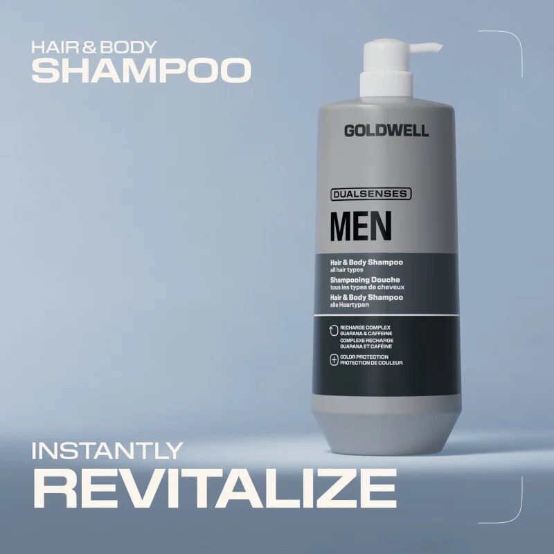 Goldwell Dualsenses Men Hair & Body Shampoo 2 in 1 gel de dus si sampon 1000 ml