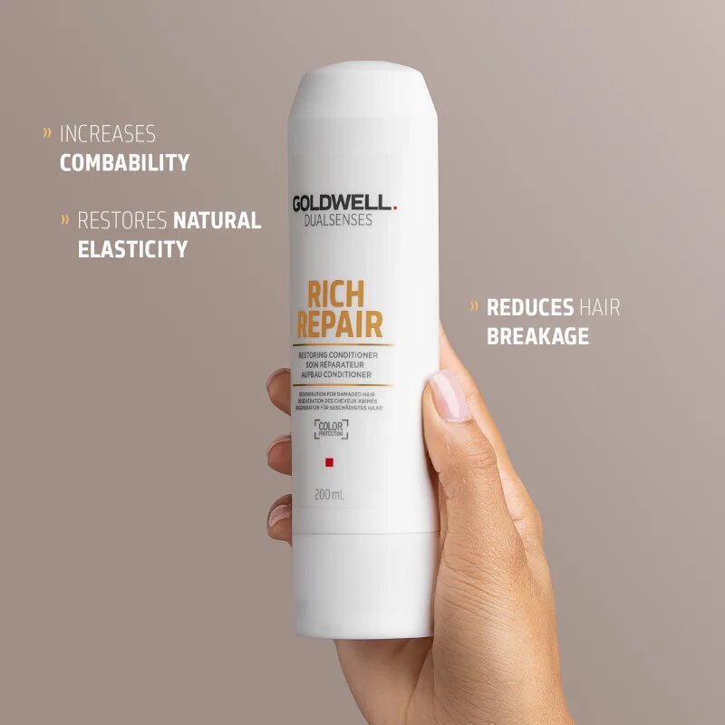 Goldwell Dualsenses Rich Repair balsam pentru regenerare pentru păr uscat și deteriorat 200 ml