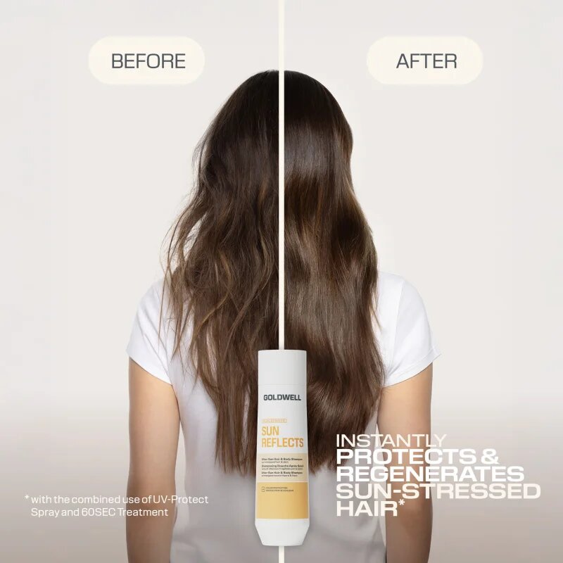 Goldwell Dualsenses Sun Reflects After-Sun a Body Shampoo 2 in 1 gel de dus si sampon dupa expunerea la soare 250 ml