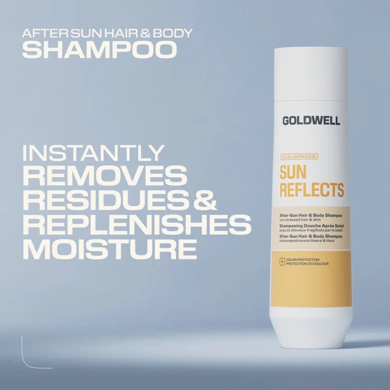 Goldwell Dualsenses Sun Reflects After-Sun a Body Shampoo 2 in 1 gel de dus si sampon dupa expunerea la soare 250 ml