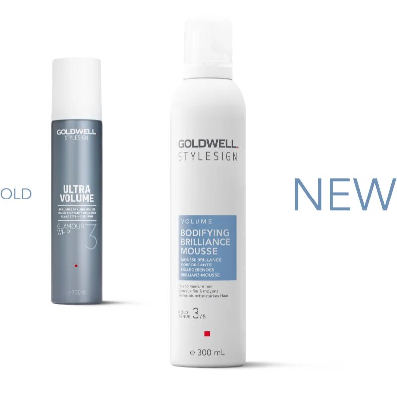Goldwell StyleSign Bodifying Brilliance Mousse fixativ de păr pentru volum cu fixare medie pentru o stralucire puternica 300 ml