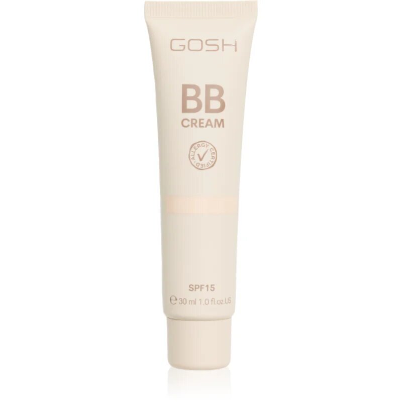 GOSH COPENHAGEN BB crema hidratanta BB SPF 15 culoare 001 Sand 30 ml