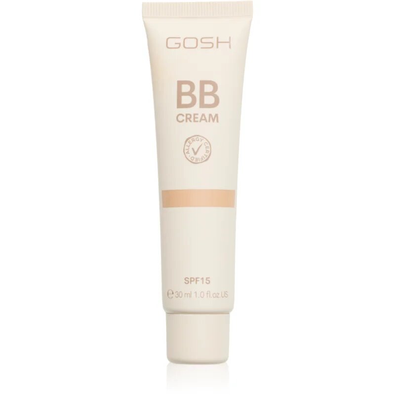 GOSH COPENHAGEN BB crema hidratanta BB SPF 15 culoare 003 Warm Beige 30 ml