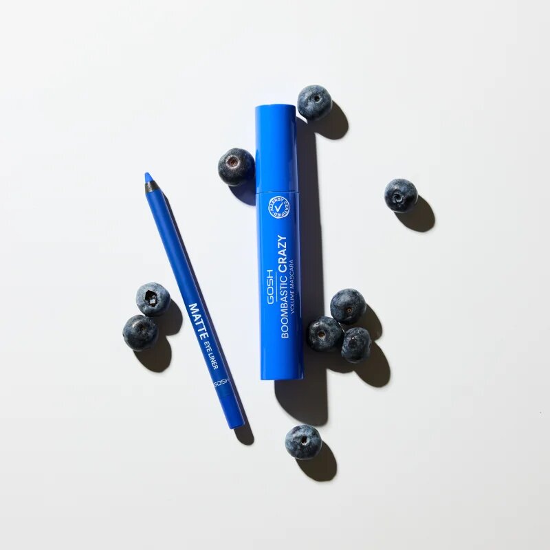 GOSH COPENHAGEN Boombastic mascara pentru volum si curbare culoare 002 Crazy Blue 13 ml