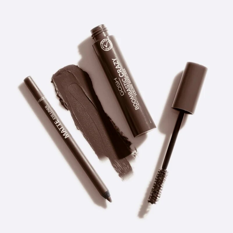 GOSH COPENHAGEN Boombastic mascara pentru volum si curbare culoare 005 Chocolate Brown 13 ml