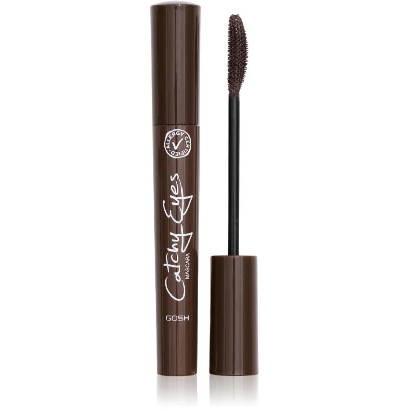 GOSH COPENHAGEN Catchy Eyes Allergy Certified mascara pentru volum pentru ochi sensibili culoare 002 Brown 8 ml