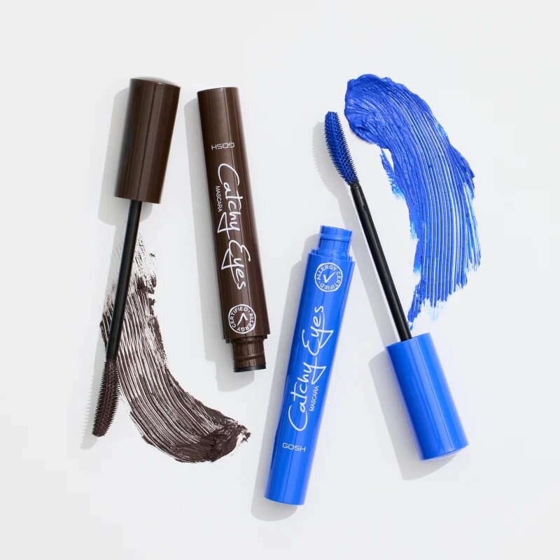GOSH COPENHAGEN Catchy Eyes Allergy Certified mascara pentru volum pentru ochi sensibili culoare 002 Brown 8 ml