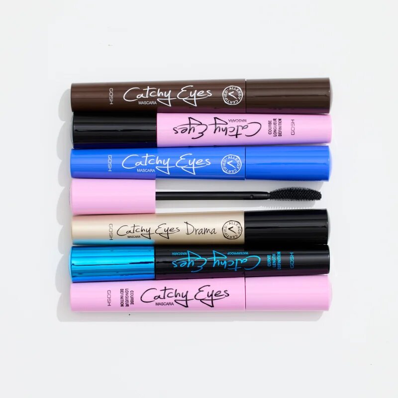 GOSH COPENHAGEN Catchy Eyes Allergy Certified mascara pentru volum pentru ochi sensibili culoare 002 Brown 8 ml