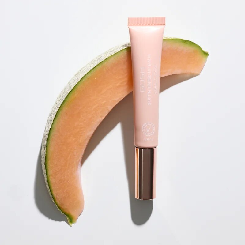 GOSH COPENHAGEN Soft`n Tinted balsam de buze tonifiant SPF 15 culoare 009 Sunny Melon 8 ml