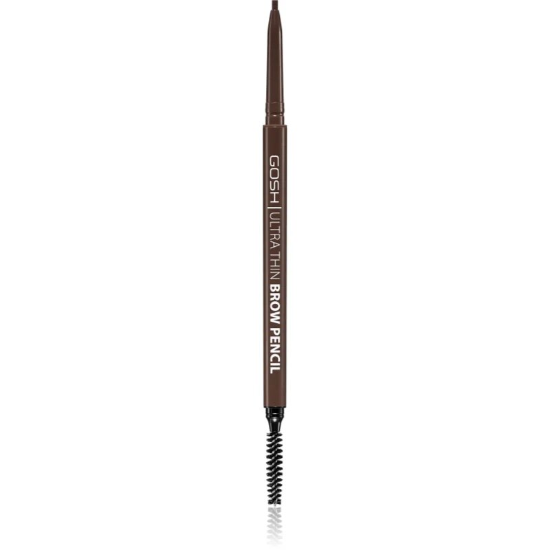 GOSH COPENHAGEN Ultra Thin creion sprâncene precise cu pensula culoare 003 Dark Brown 0.35 g