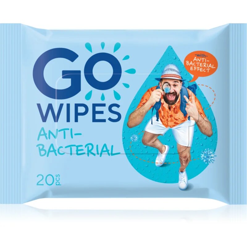 GoWipes Antibacterial Servetele umede cu efect revigorant cu efect antibacterian 20 buc
