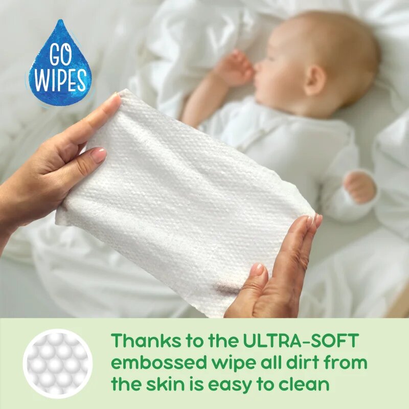 GoWipes Cleanse & Protect Chamomile extract servetele delicate pentru copii cu aloe vera 50 buc