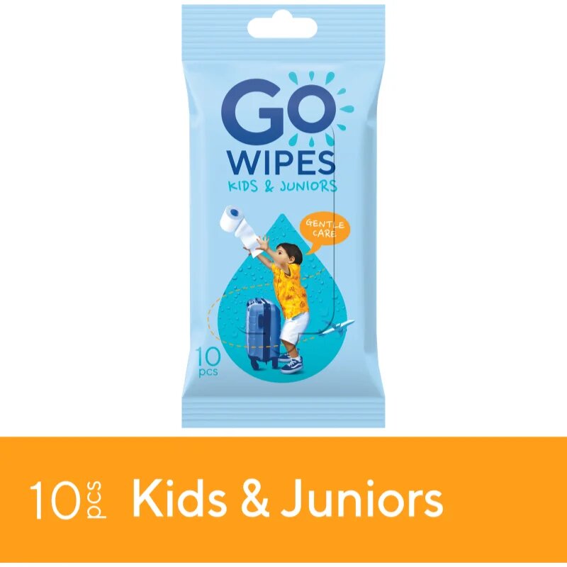 GoWipes For Kids & Juniors hârtie igienică umedă pentru copii 10 buc