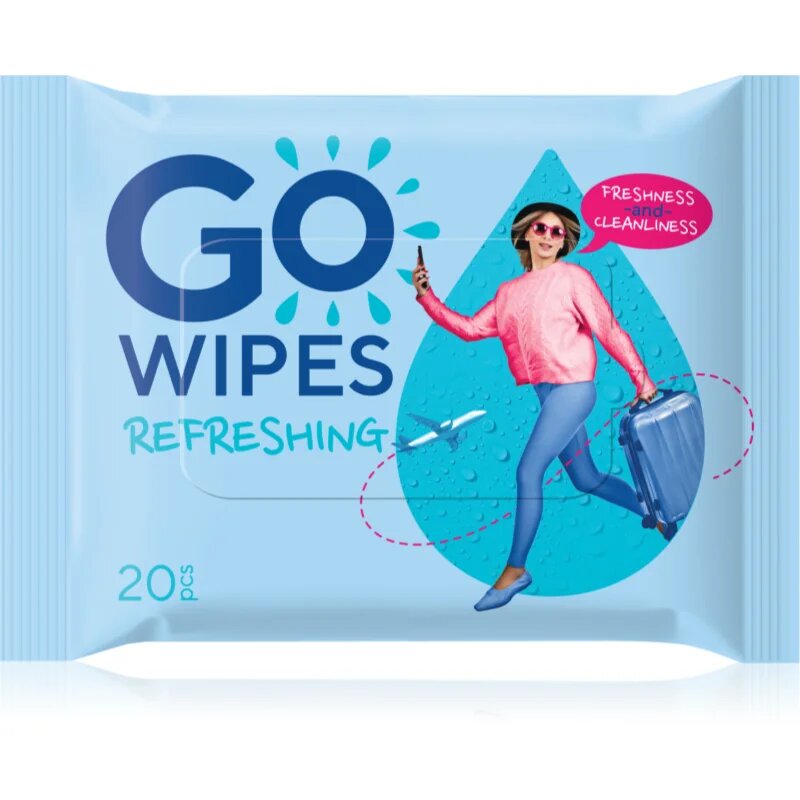 GoWipes Refreshing Wet Wipes Servetele umede cu efect revigorant de maini 20 buc