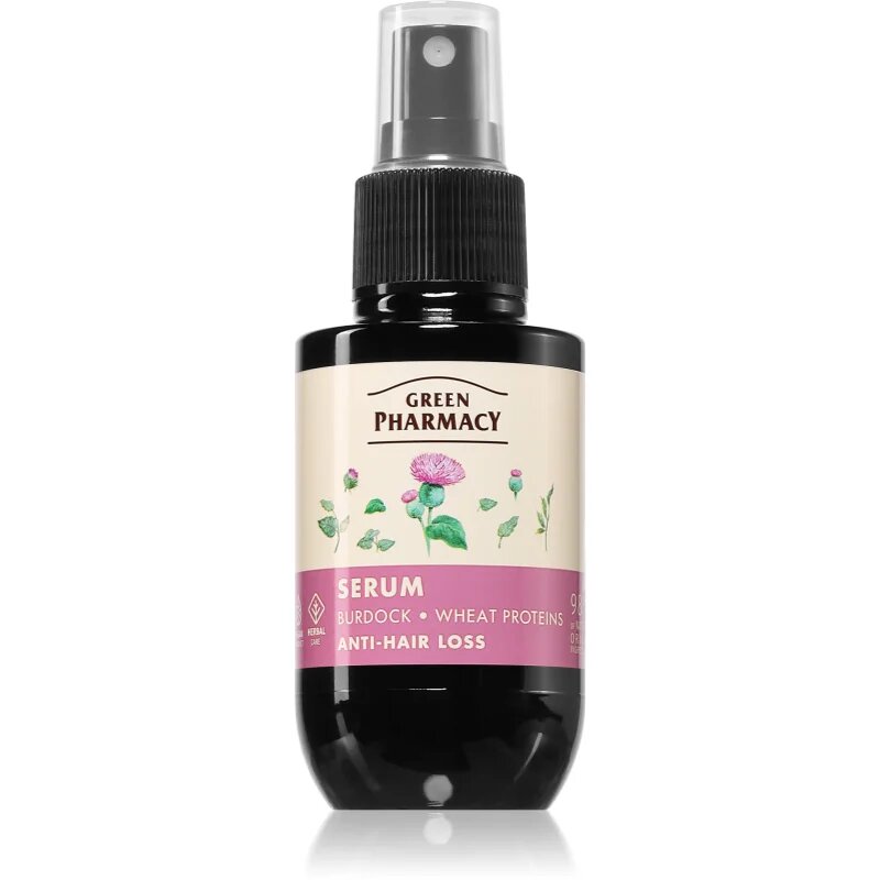 Green Pharmacy Burdock & Wheat proteins Care Serum ser impotriva caderii parului 100 ml