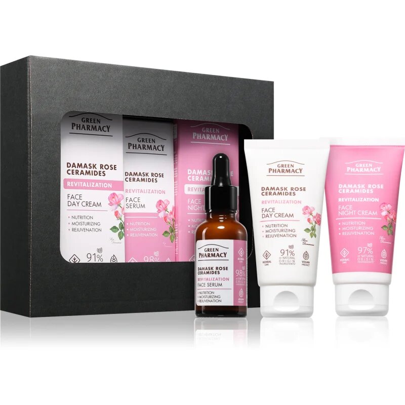 Green Pharmacy Damask Rose & Ceramides Set set cadou pentru o piele perfecta