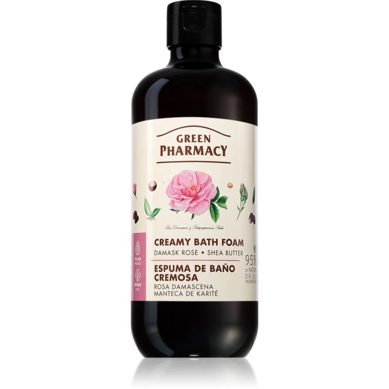 Damask Rose & Shea Butter Bath Foam Spuma de baie cremoasa unt de shea 500 ml