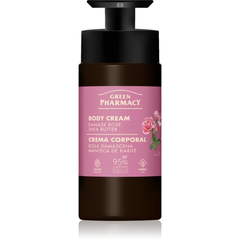 Green Pharmacy Damask Rose & Shea Butter crema de corp 739 ml