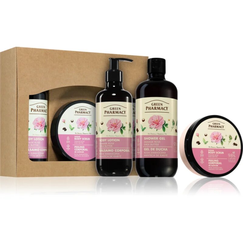 Damask Rose & Shea Butter SET set cadou