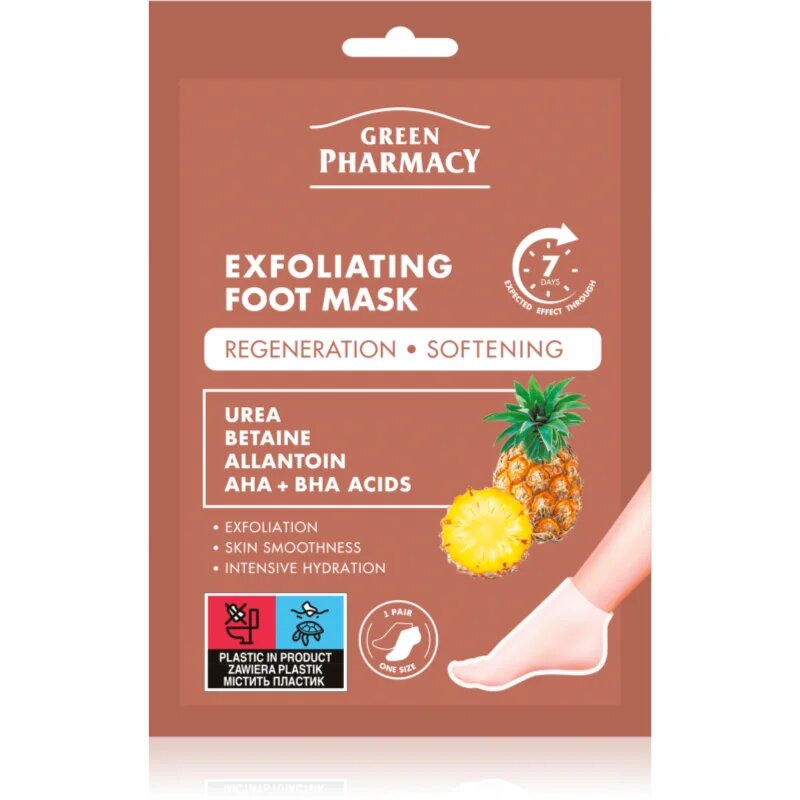 Foot Care Exfoliating Foot Mask mască regeneratoare pentru picioare și unghii 2x20 ml