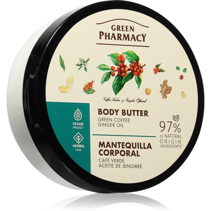 Green coffee & Ginger Oil Body butter unt de corp pentru fermitate 200 ml