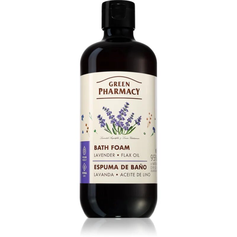 Lavender & Linseed Oil Bath Foam spuma de baie cu lavanda 500 ml