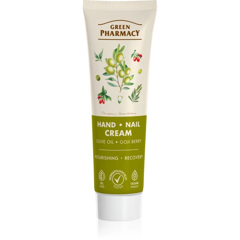 Green Pharmacy Olive & Goji Berry Hand & Nail Cream crema de maini 100 ml