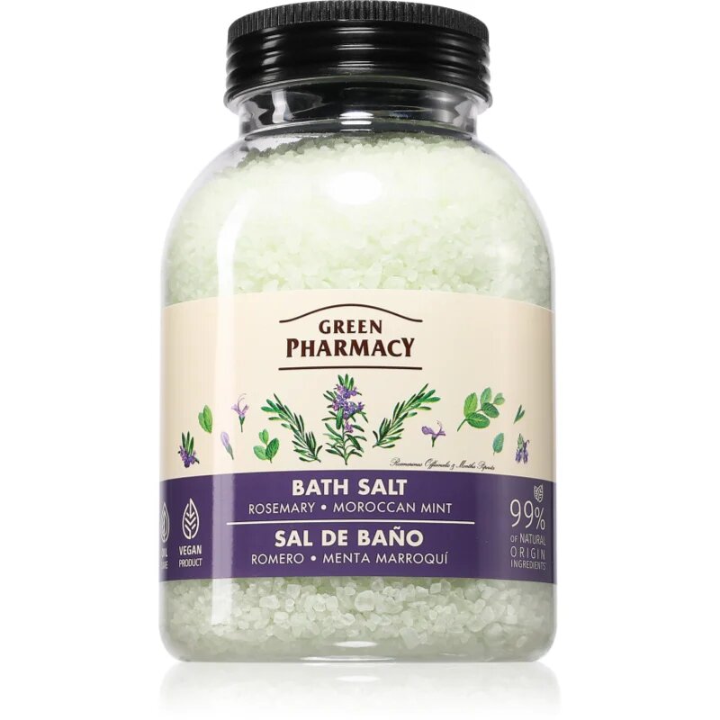 Rossemary & Maroccan Mint Bath Salt sare de baie relaxanta 1000 g