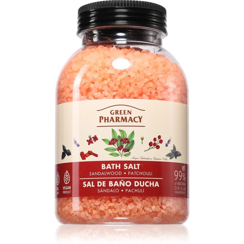 Sandalwood & Patchouli Bath Salt sare de baie relaxanta 1000 g