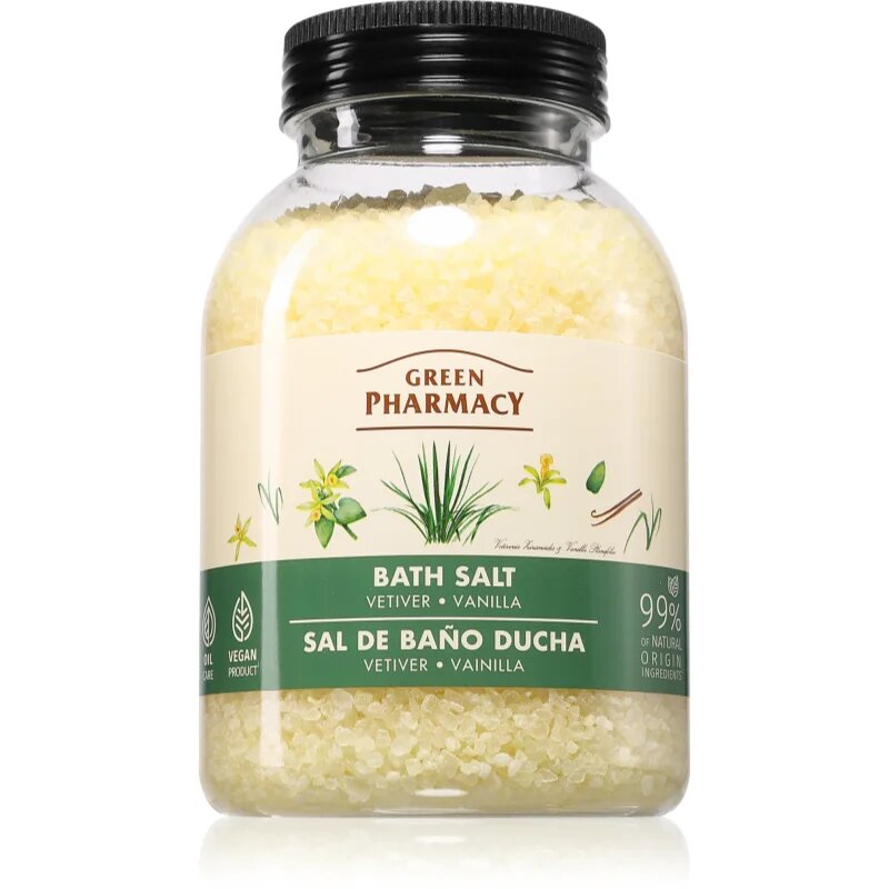 Vetiver & Vanilla Bath Salt sare de baie relaxanta 1000 g