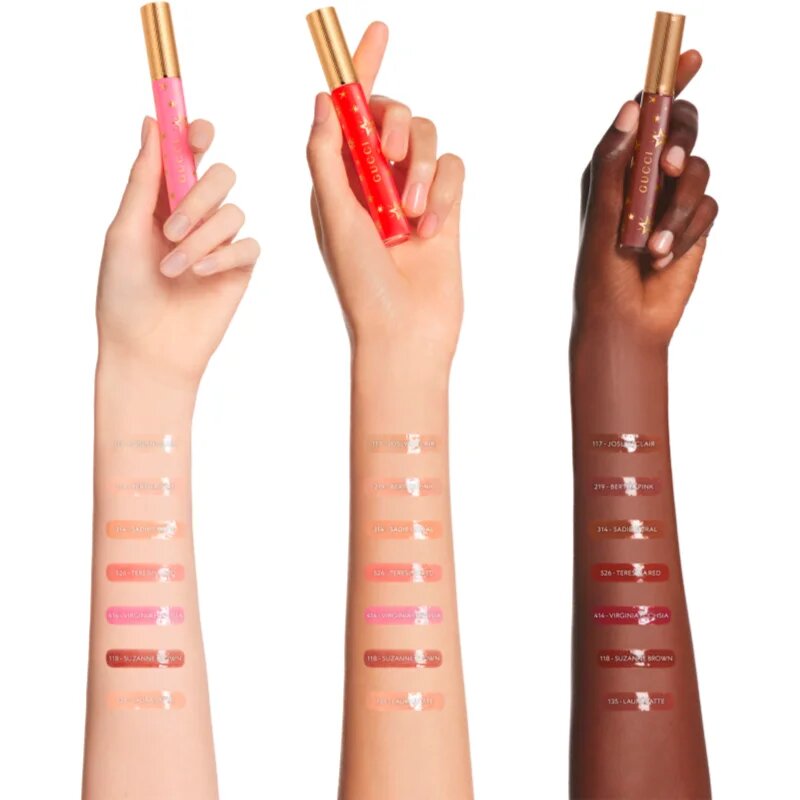 Gucci Beauty Gloss à Lèvres luciu de buze pentru un volum suplimentar culoare 135 Laura Latte 6.5 ml