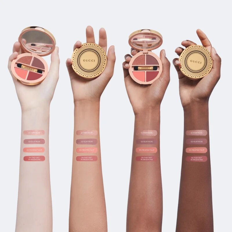 Gucci Beauty Palette de Beauté Quatuor machiaj multifuncțional pentru ochi buze și față culoare 02 Rosa Nitida 6.1 g